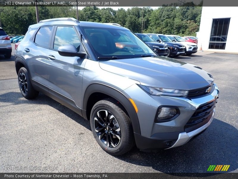 Satin Steel Metallic / Jet Black 2021 Chevrolet TrailBlazer LT AWD