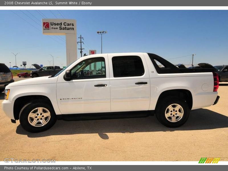 Summit White / Ebony 2008 Chevrolet Avalanche LS