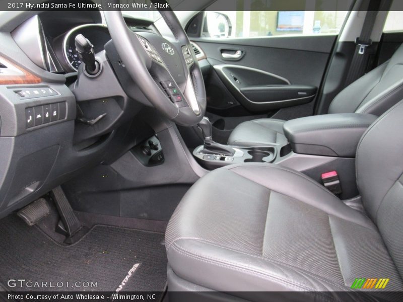 Monaco White / Black 2017 Hyundai Santa Fe Ultimate