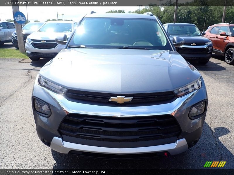 Satin Steel Metallic / Jet Black 2021 Chevrolet TrailBlazer LT AWD