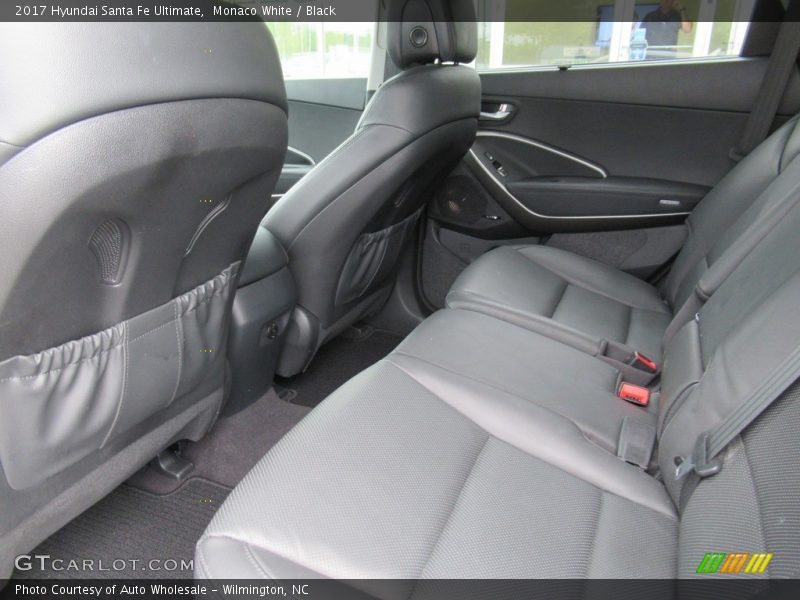 Monaco White / Black 2017 Hyundai Santa Fe Ultimate