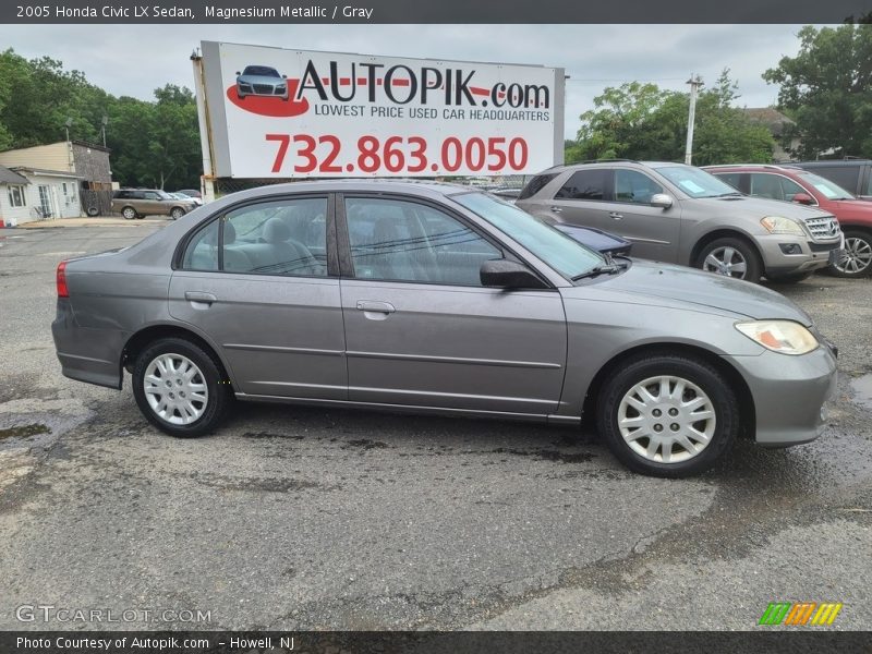 Magnesium Metallic / Gray 2005 Honda Civic LX Sedan