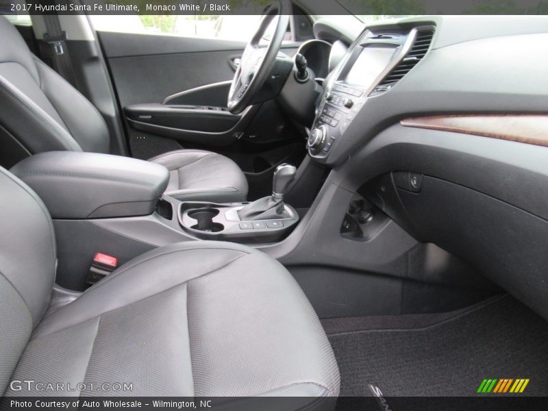 Monaco White / Black 2017 Hyundai Santa Fe Ultimate