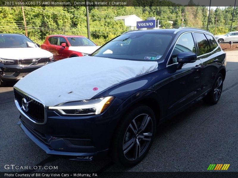 Denim Blue Metallic / Charcoal 2021 Volvo XC60 T5 AWD Momentum