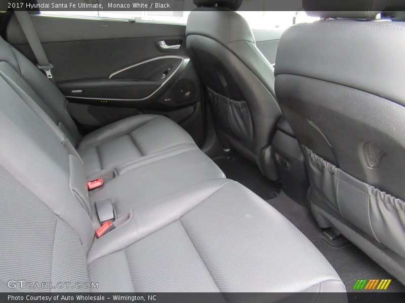 Monaco White / Black 2017 Hyundai Santa Fe Ultimate