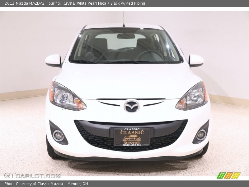Crystal White Pearl Mica / Black w/Red Piping 2012 Mazda MAZDA2 Touring