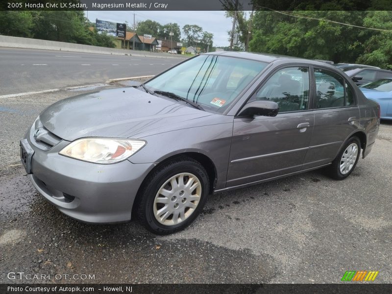Magnesium Metallic / Gray 2005 Honda Civic LX Sedan