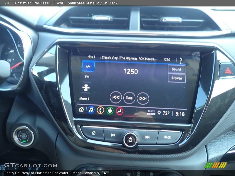 Satin Steel Metallic / Jet Black 2021 Chevrolet TrailBlazer LT AWD