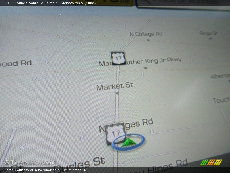 Monaco White / Black 2017 Hyundai Santa Fe Ultimate