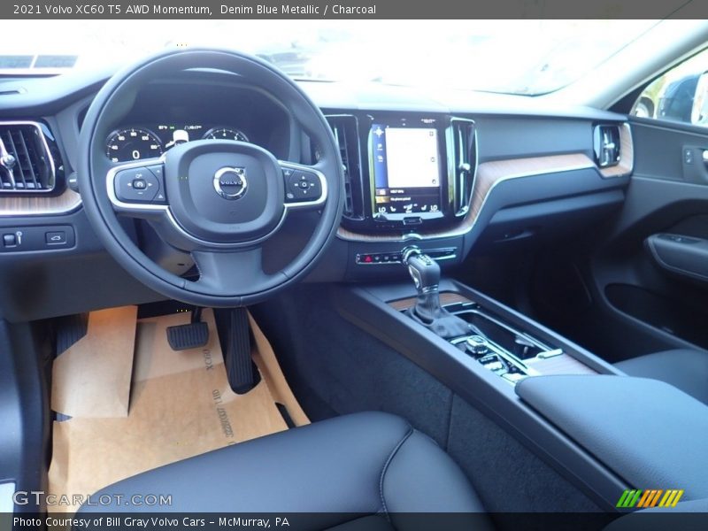 Denim Blue Metallic / Charcoal 2021 Volvo XC60 T5 AWD Momentum