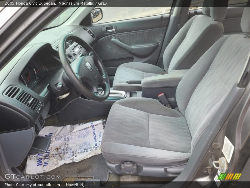 Magnesium Metallic / Gray 2005 Honda Civic LX Sedan