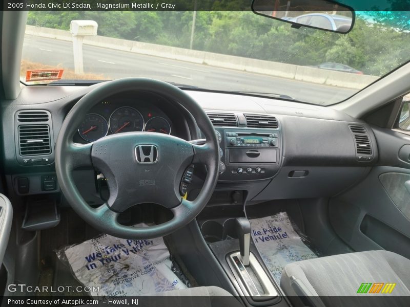 Magnesium Metallic / Gray 2005 Honda Civic LX Sedan