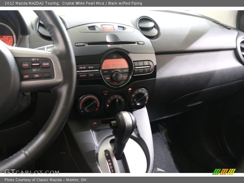 Crystal White Pearl Mica / Black w/Red Piping 2012 Mazda MAZDA2 Touring