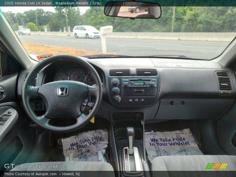 Magnesium Metallic / Gray 2005 Honda Civic LX Sedan