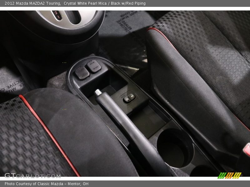 Crystal White Pearl Mica / Black w/Red Piping 2012 Mazda MAZDA2 Touring