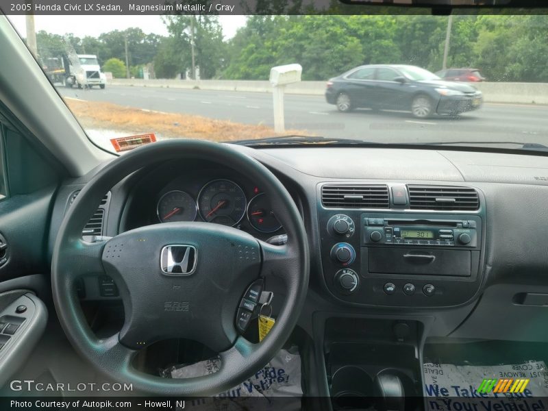 Magnesium Metallic / Gray 2005 Honda Civic LX Sedan