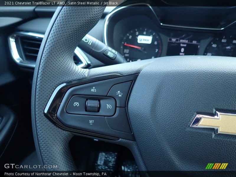 Satin Steel Metallic / Jet Black 2021 Chevrolet TrailBlazer LT AWD