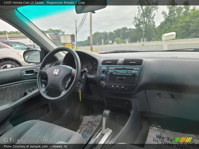 Magnesium Metallic / Gray 2005 Honda Civic LX Sedan