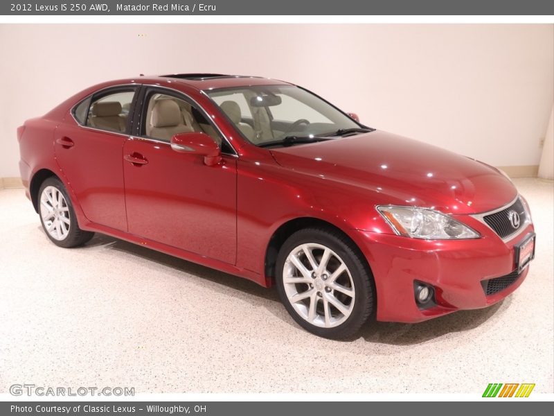 Matador Red Mica / Ecru 2012 Lexus IS 250 AWD