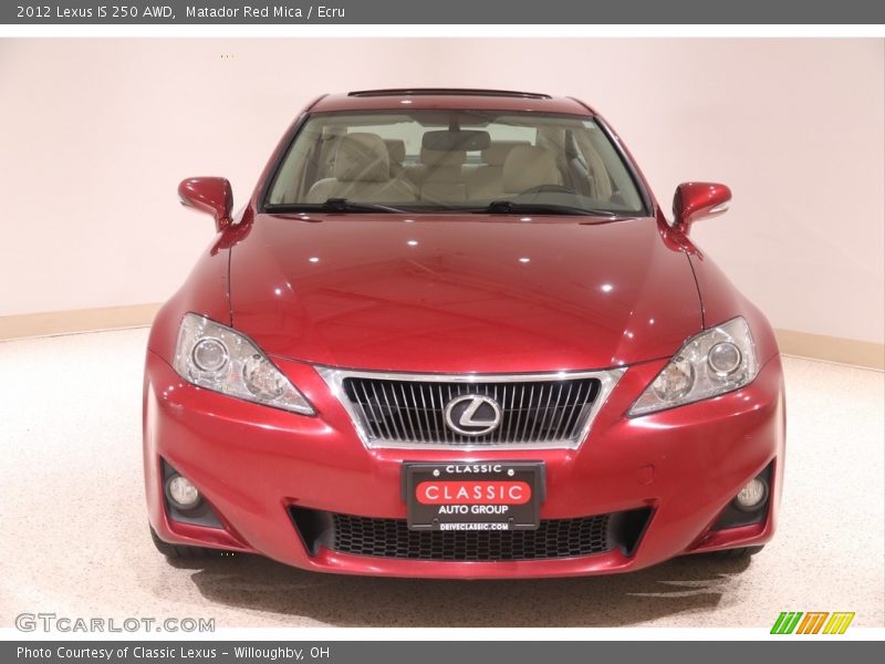 Matador Red Mica / Ecru 2012 Lexus IS 250 AWD