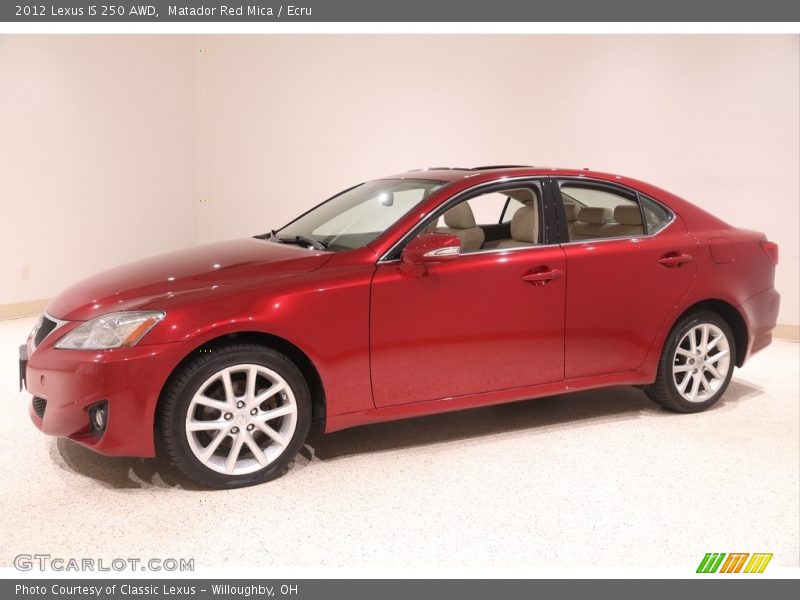 Matador Red Mica / Ecru 2012 Lexus IS 250 AWD