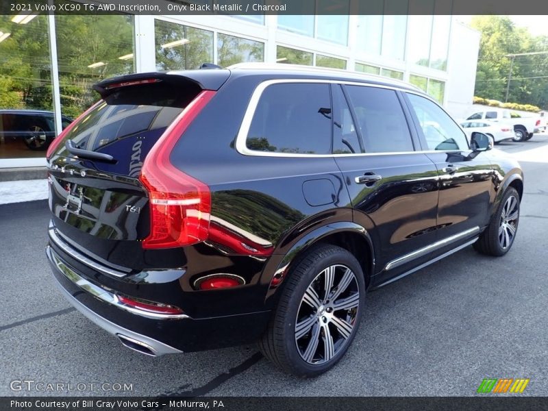 Onyx Black Metallic / Charcoal 2021 Volvo XC90 T6 AWD Inscription