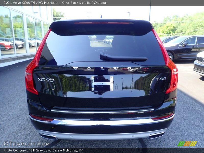Onyx Black Metallic / Charcoal 2021 Volvo XC90 T6 AWD Inscription