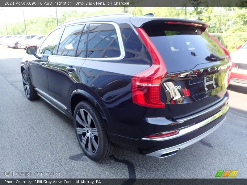 Onyx Black Metallic / Charcoal 2021 Volvo XC90 T6 AWD Inscription