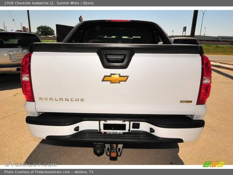 Summit White / Ebony 2008 Chevrolet Avalanche LS