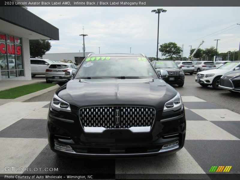 Infinite Black / Black Label Mahogany Red 2020 Lincoln Aviator Black Label AWD