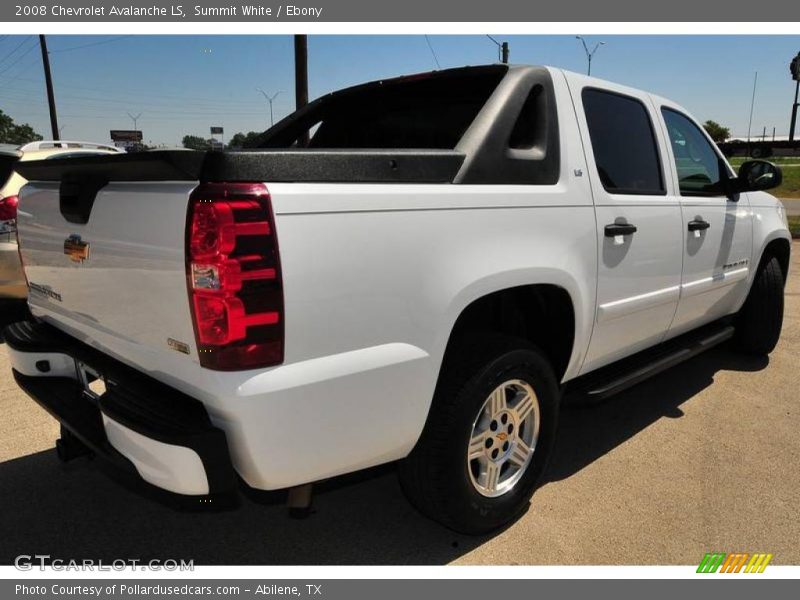Summit White / Ebony 2008 Chevrolet Avalanche LS