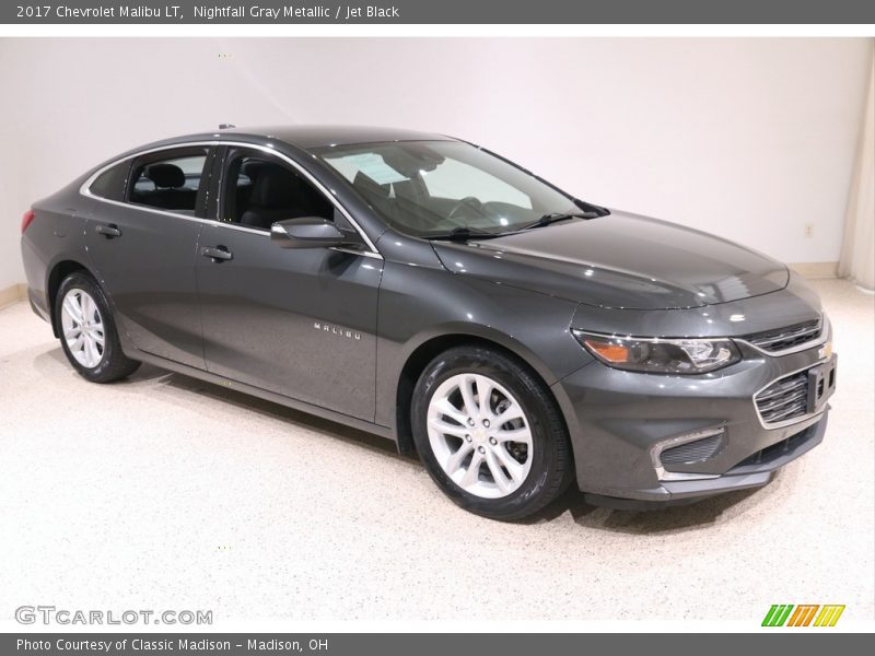 Nightfall Gray Metallic / Jet Black 2017 Chevrolet Malibu LT