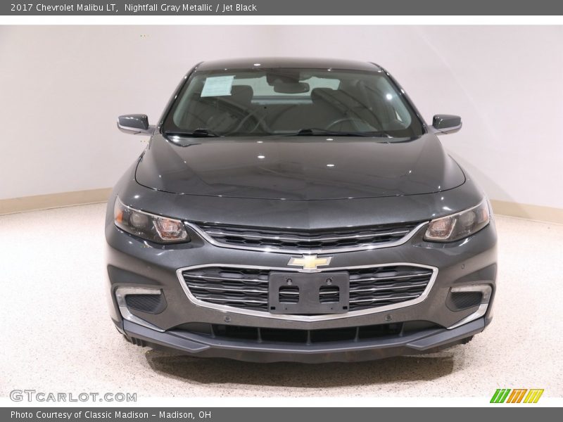 Nightfall Gray Metallic / Jet Black 2017 Chevrolet Malibu LT