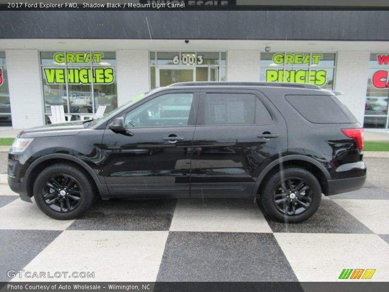 Shadow Black / Medium Light Camel 2017 Ford Explorer FWD
