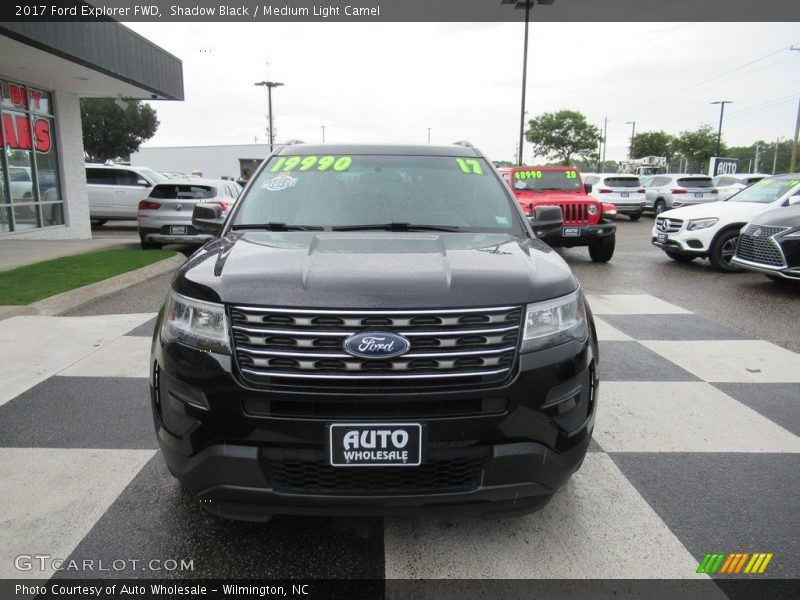 Shadow Black / Medium Light Camel 2017 Ford Explorer FWD