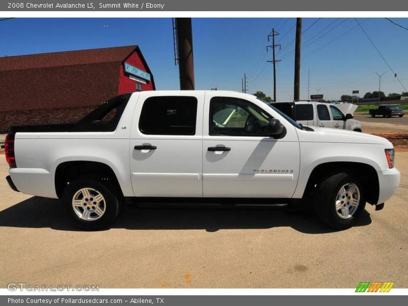 Summit White / Ebony 2008 Chevrolet Avalanche LS