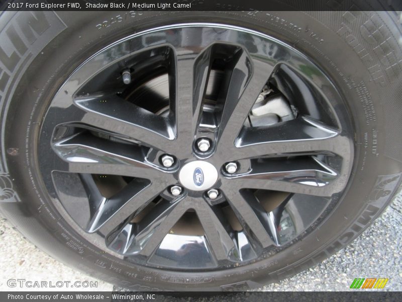 Shadow Black / Medium Light Camel 2017 Ford Explorer FWD