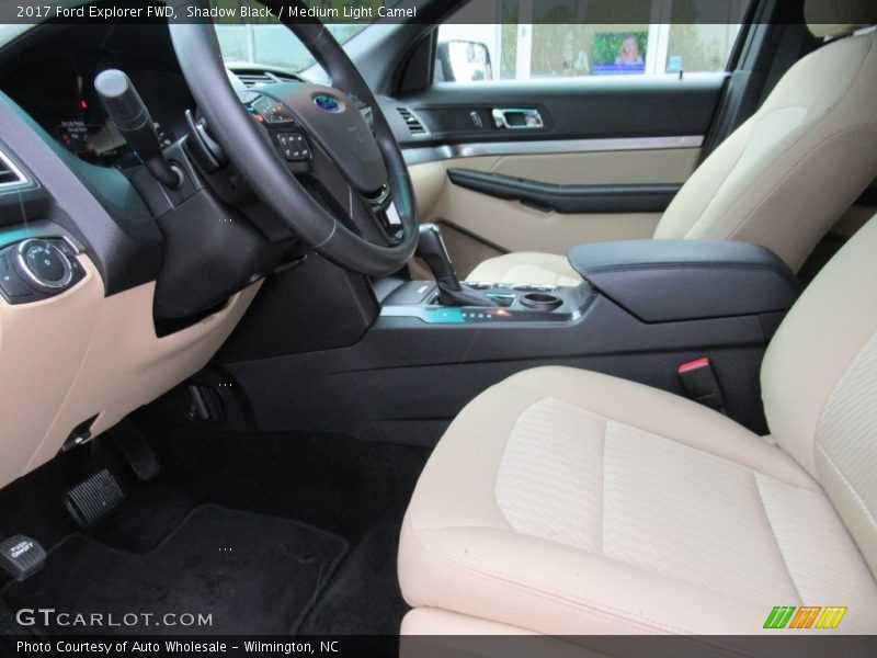 Shadow Black / Medium Light Camel 2017 Ford Explorer FWD
