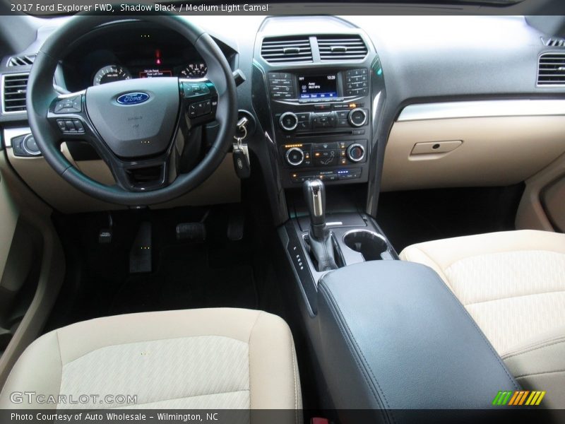 Shadow Black / Medium Light Camel 2017 Ford Explorer FWD