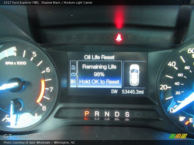 Shadow Black / Medium Light Camel 2017 Ford Explorer FWD