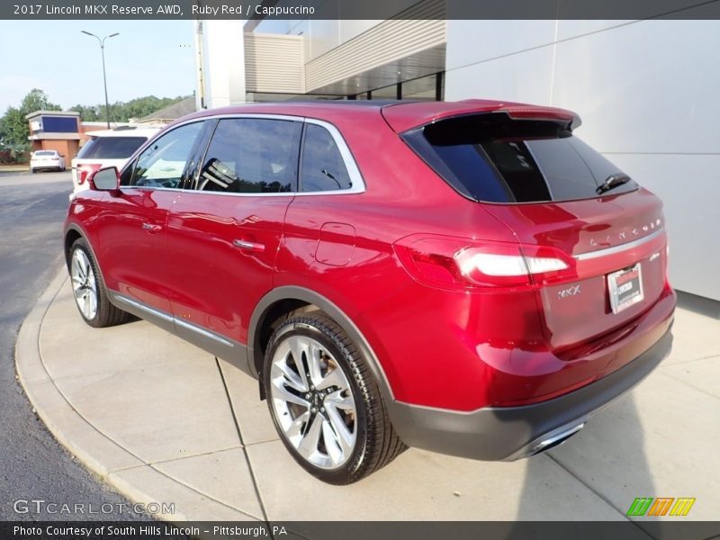 Ruby Red / Cappuccino 2017 Lincoln MKX Reserve AWD