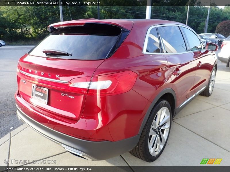 Ruby Red / Cappuccino 2017 Lincoln MKX Reserve AWD