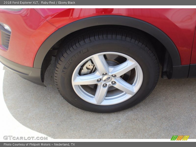Ruby Red / Ebony Black 2018 Ford Explorer XLT
