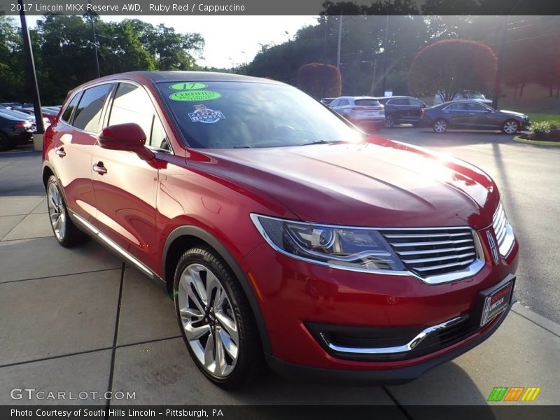 Front 3/4 View of 2017 MKX Reserve AWD