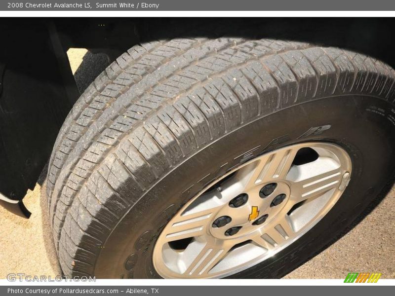 Summit White / Ebony 2008 Chevrolet Avalanche LS
