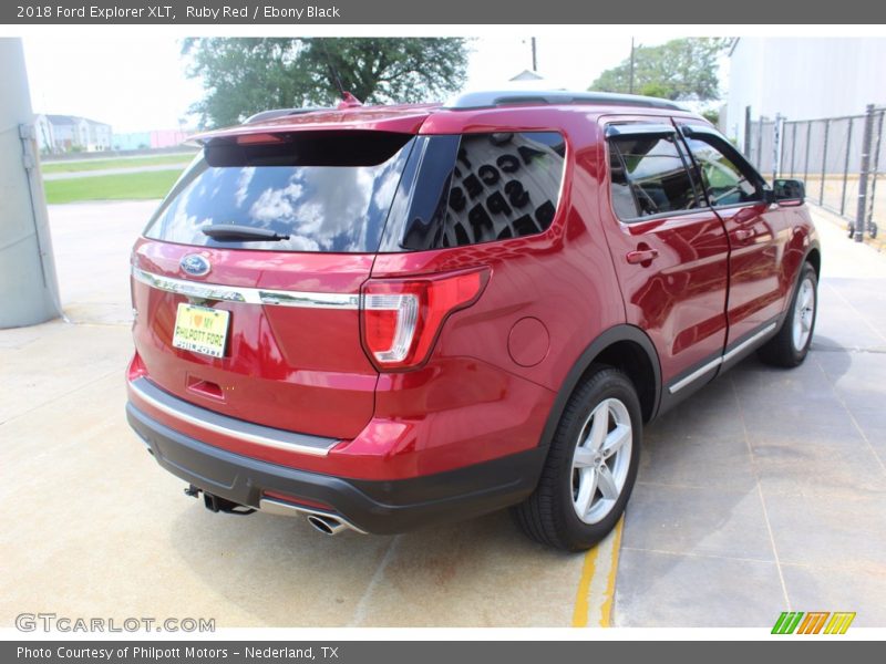 Ruby Red / Ebony Black 2018 Ford Explorer XLT