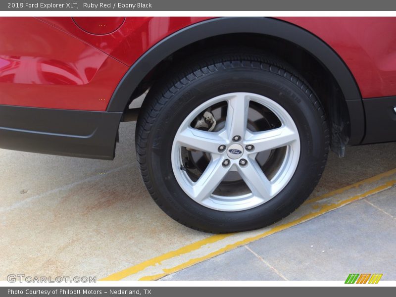 Ruby Red / Ebony Black 2018 Ford Explorer XLT