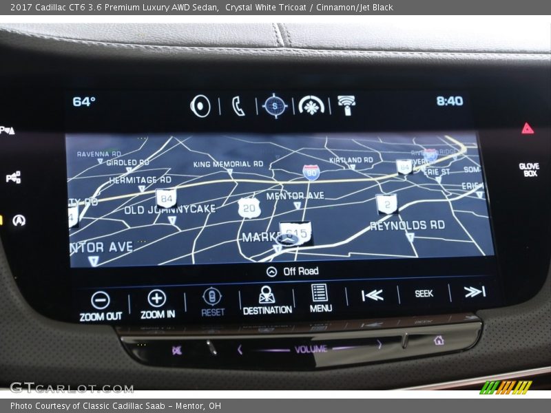 Navigation of 2017 CT6 3.6 Premium Luxury AWD Sedan