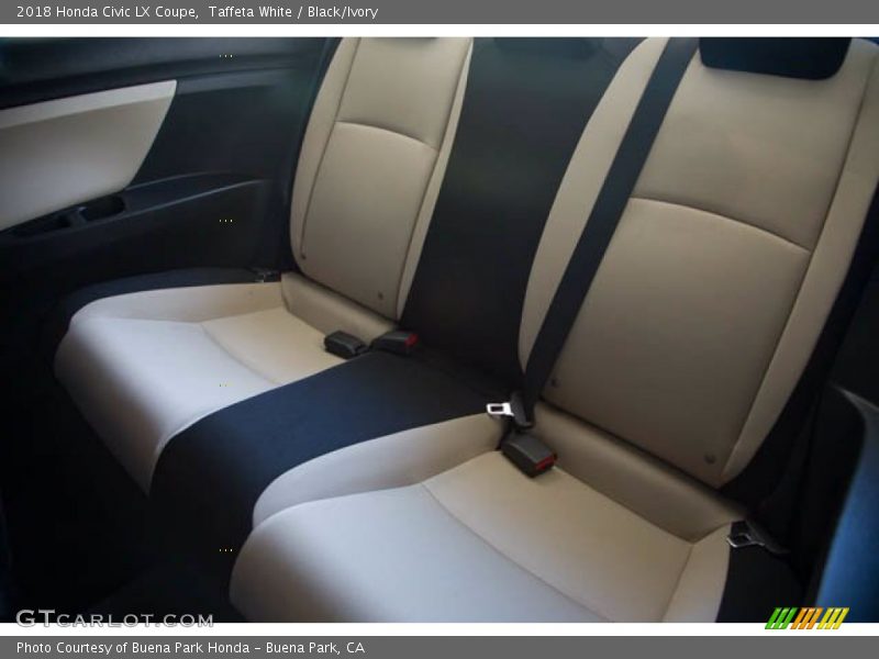 Taffeta White / Black/Ivory 2018 Honda Civic LX Coupe