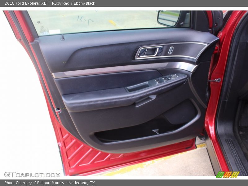 Ruby Red / Ebony Black 2018 Ford Explorer XLT